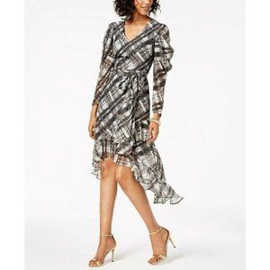TAYLOR Plaid Ruffled Dress NWOT